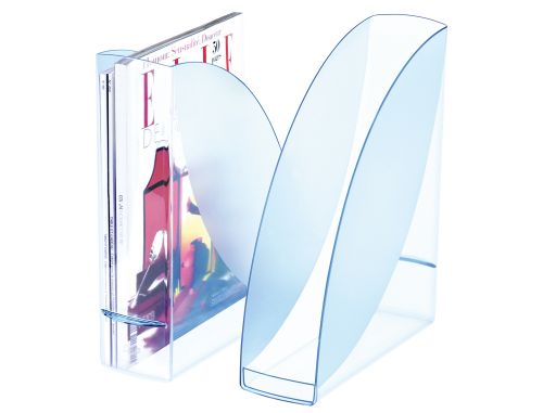 Porta revistas cep confort ice blue plastico celeste transparente , Cep , 57173 , 3462156747401